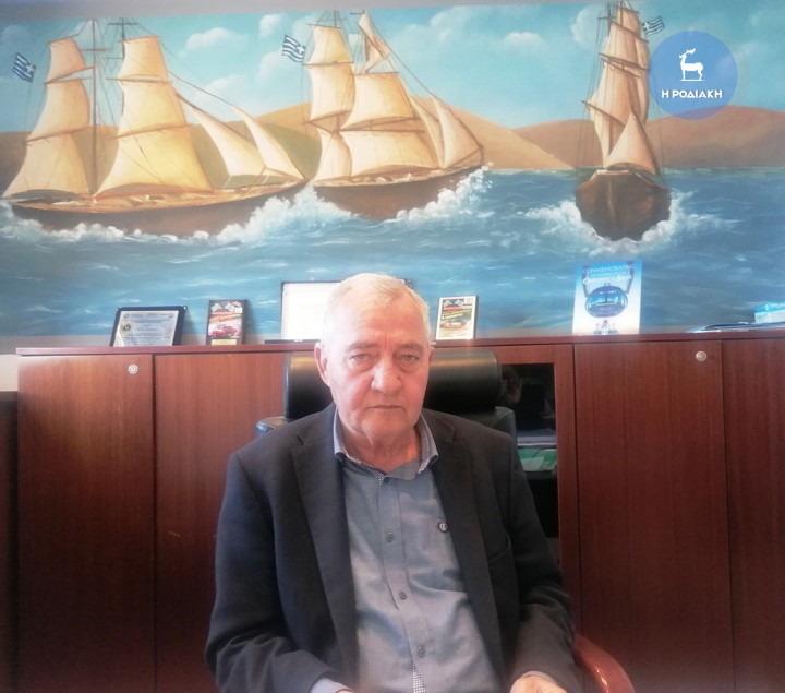 Ο πρόεδρος του Λιμενικού Ταμείου νότιας Δωδεκανήσου κ. Βασίλης Παπαοικονόμου