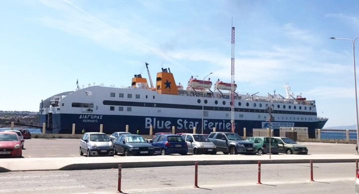 Το ΔΙΑΓΟΡΑΣ χτες στο λιμάνι της Ρόδου