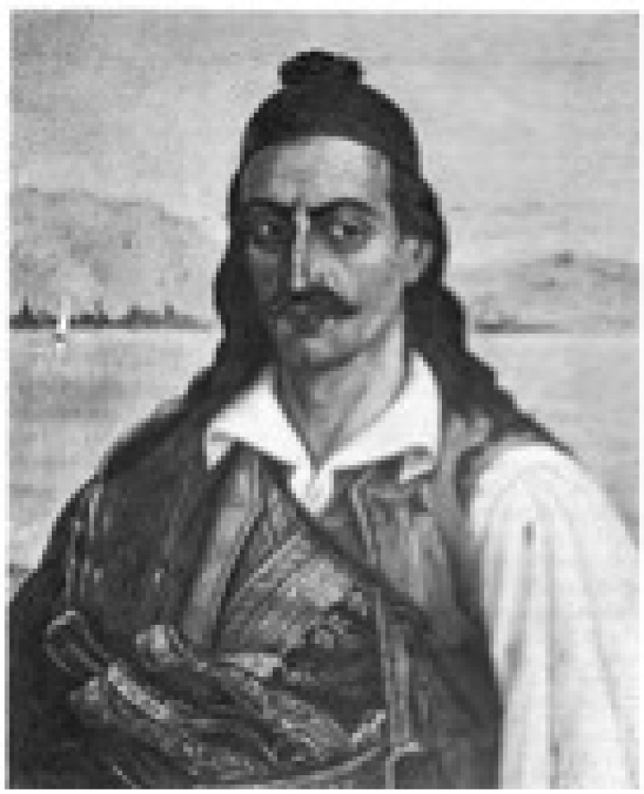 Ο Δημήτριος Θέμελης  (πίνακας του ζωγράφου Ι. Κασόλα στην Εθνική  Πινακοθήκη Μεσολογγίου)
