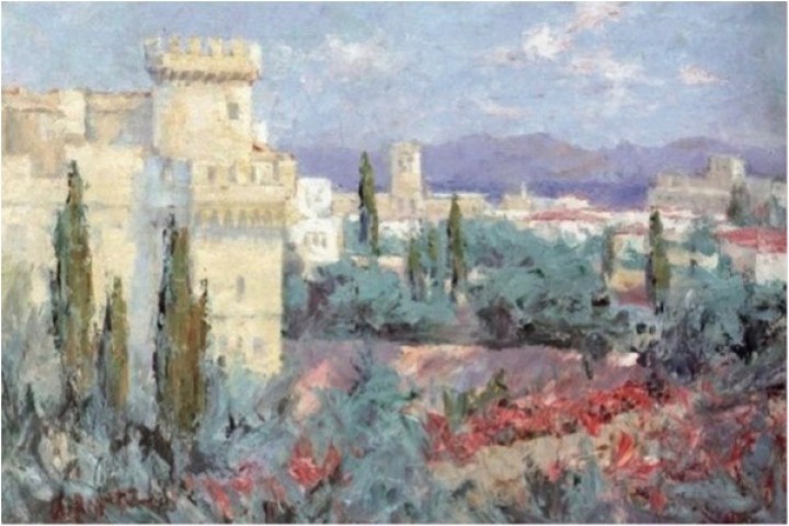 Άποψη της Ρόδου (Ο. Αργυρός)