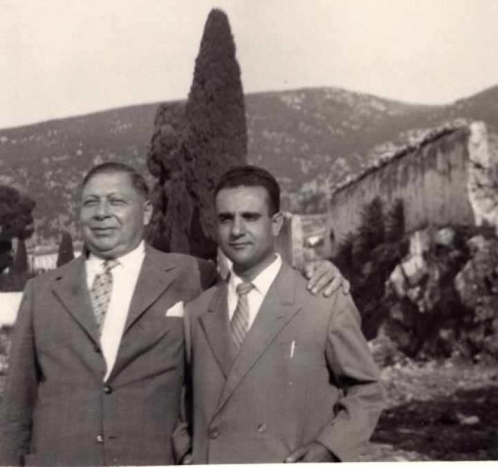 Χρόνια αργότερα, ο Ennio Grimaldi με τον αντισυνταγματάρχη Camarda στην Cava Dei Tirreni