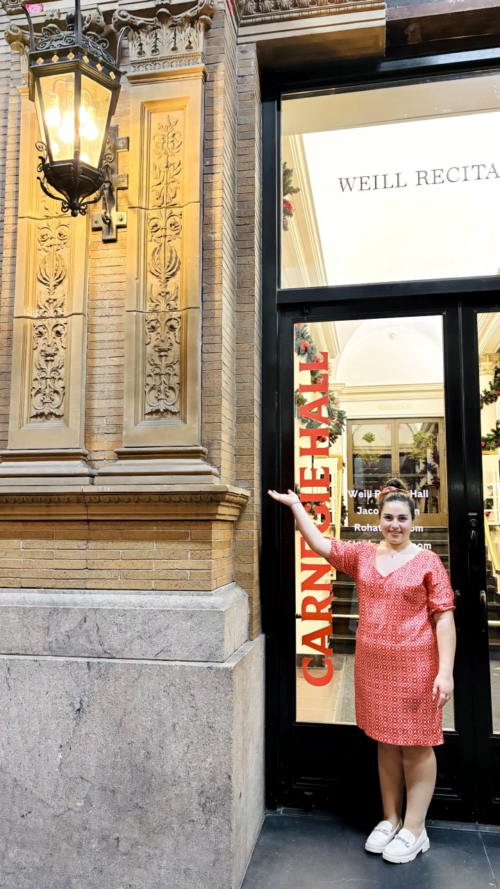 Η Αγγελίνα στο Carnegie Hall της Νέας Υόρκης